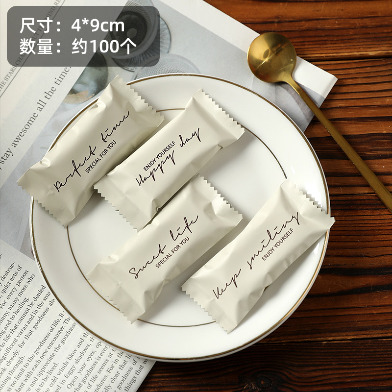 2024 Año Nuevo engrosado Dragon año turrón bolsa de embalaje hornear café azúcar máquina de sellado bolsa copo de nieve crujiente bolsa de dulces