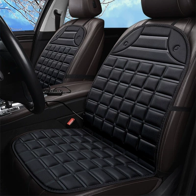 vehicles, winter warming, single-seat, universal, Multi-function pad - 12v-fish-model-split-highlow-speed-black-double-seat