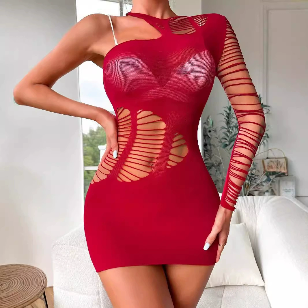 Новое модное и уникальное бургундское платье с открытыми плечами, облегающее, сексуальное, приталенное, оптом для трансграничного экспорта