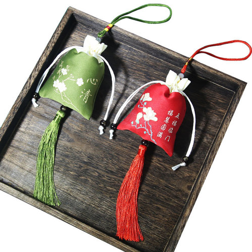 Dragon Boat Festival sachet jewelry bag sachet empty bag embroidered small purse sachet Zen Chinese style traditional ancient brocade bag