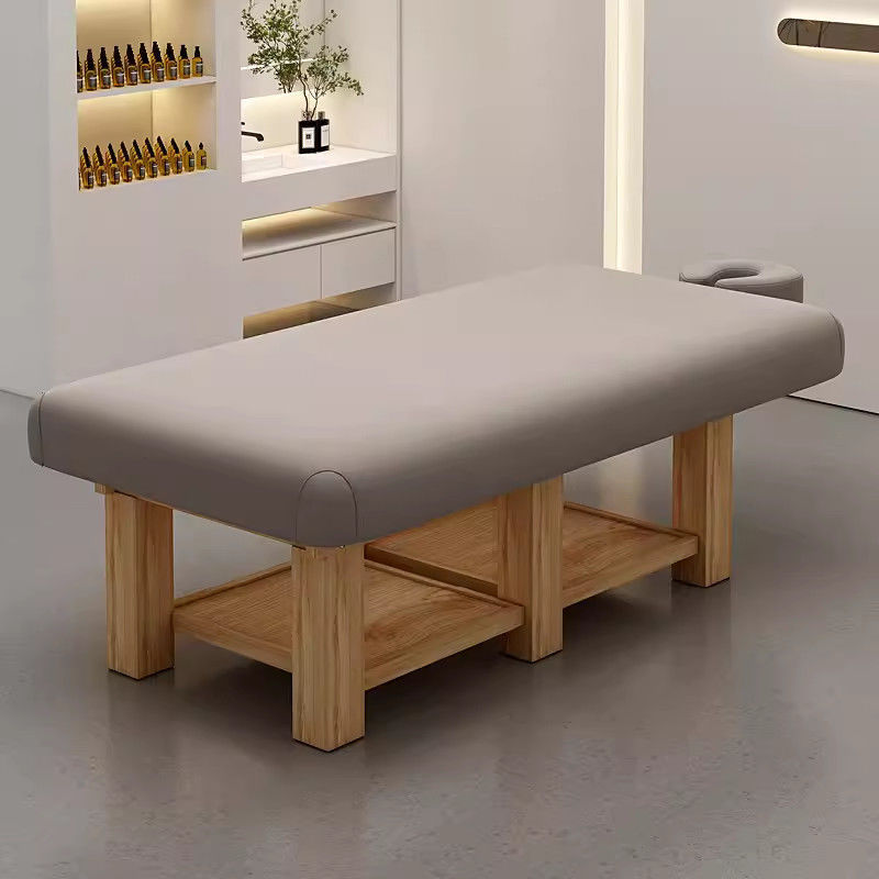 Nuevo salón de belleza de alta gama especial madera maciza función cama de masaje cama de belleza SPA masaje cama de látex de masaje