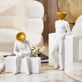 石膏工艺品;金属工艺品;电视柜摆件