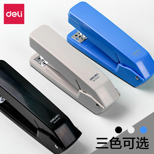 Deli 360-degree rotatable stapler student stapler standard multi-function stapler large and heavy-duty