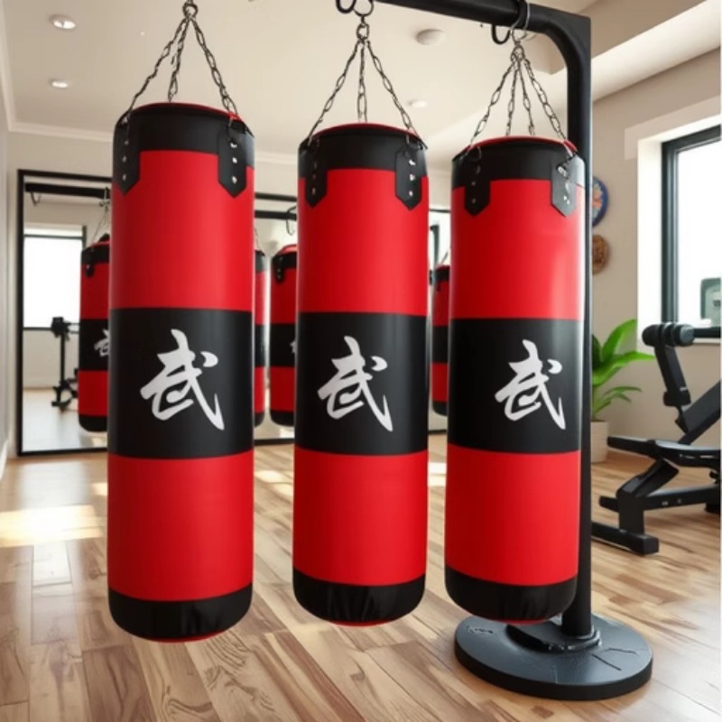Boxing Punching Bag Hollow Hanging Solid Home-Use Sandbag Oxford Cloth Muay Thai Taekwondo Fitness Spherical