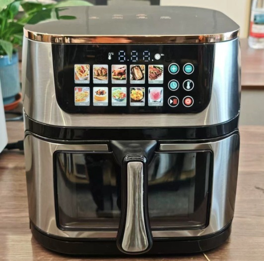 Cross-Border Export of New Visual Smart Air Fryer Household Large-Capacity Electric Fryer Manufacturer Wholesale Fully Automatic
