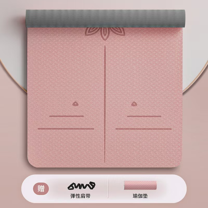라이트 핑크 + 그레이 [자세 라인] 프리 바인딩 로프