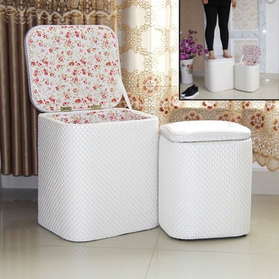 stool fashion solid wood Shoe changing stool fashion couture Storage stool household Storage stool Foyer stool Paper pier