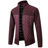 Demi-season woolen warm knitted sweater, cardigan, men's jacket