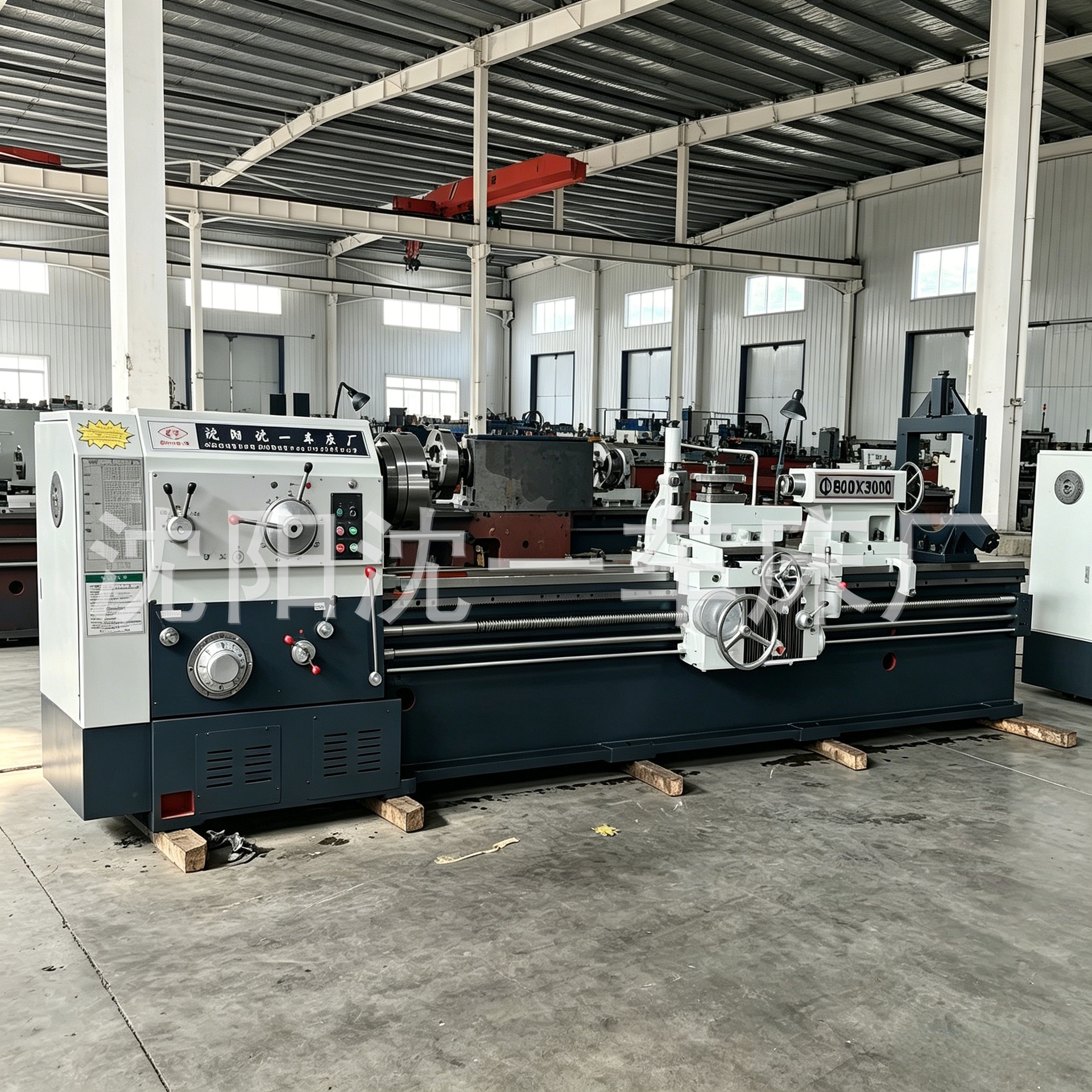 Shenyang Shenyi cw6163 torno común pesado cw6180 máquina herramienta CNC horizontal de agujero grande venta directa