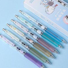 優和派ニック幽幽家族香甘楽園中性筆静音アニメかわいい中性筆黒