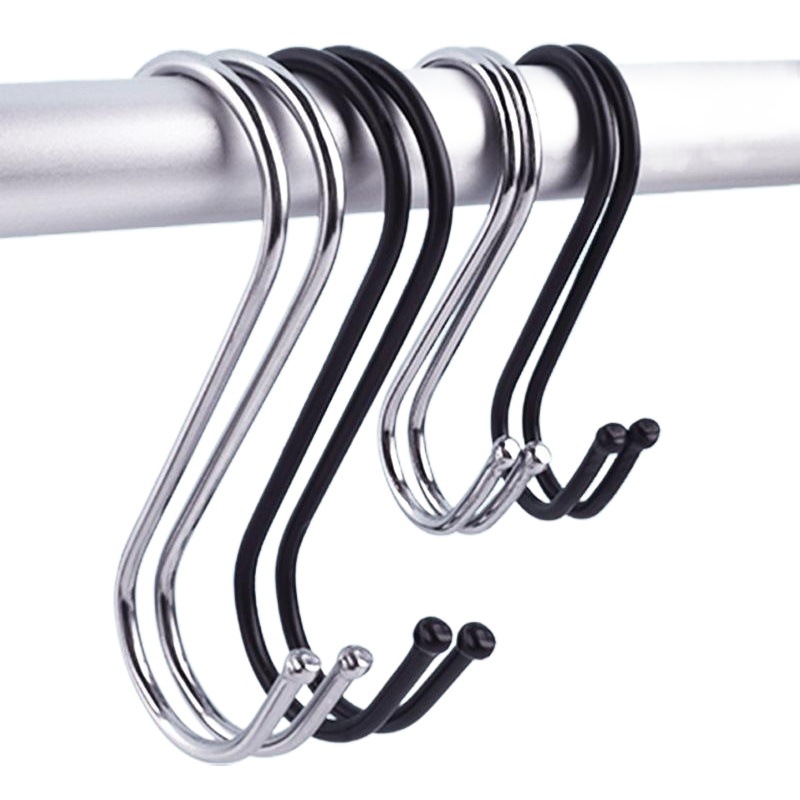 S Hook 2 inch 2.5 inch 3 inch 4 inch 5 variety shelf hook variety S hook supermarket hook tableware hook