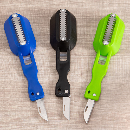 Fish scale brush, household scale scraper, fish scale planer, kitchen gadgets, three colors