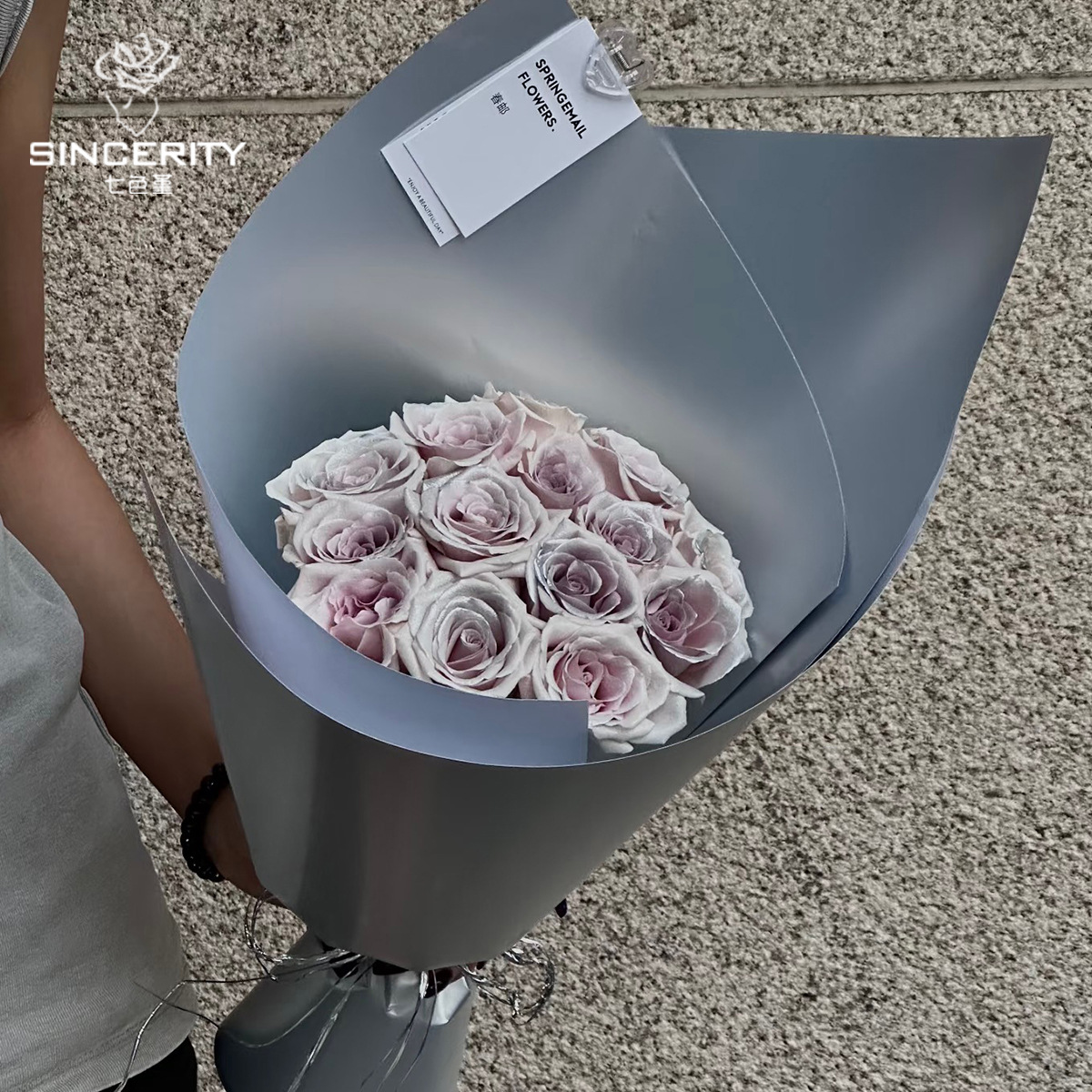 Importación de siete colores cordier gruesa impermeable doble cara cubierta de plata mate modelado cartón flor flor flor de embalaje flor tienda de flores