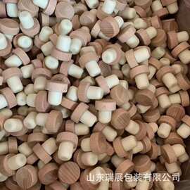 批发通用果酒瓶红酒密封塞 葡萄酒高分子塞T型榉木瓶塞香薰瓶盖