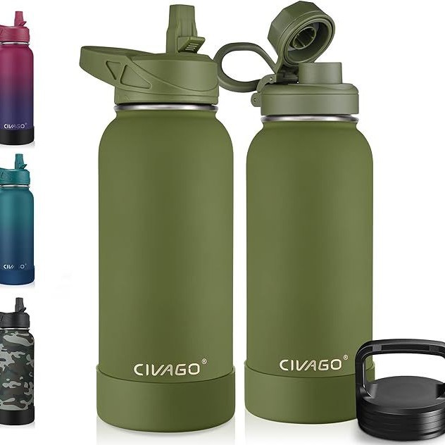 Botella de agua fría con aislamiento térmico de doble capa, bicicleta de montaña por carretera, ciclismo al aire libre, prensa deportiva, taza extruida
