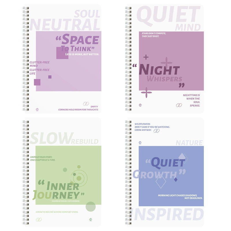 Spiral Notebook (Jianjing Hustle) Fresh Book — Thick 60-Sheet, A5/B5 for Elementary Students