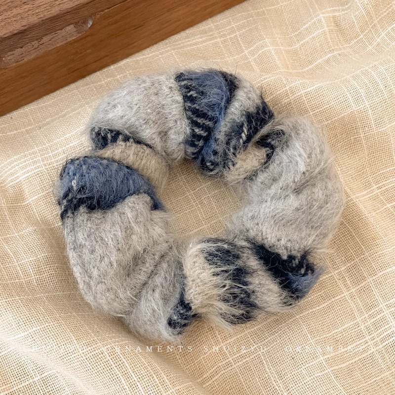 Anillo para el cabello del intestino grueso Mori Cuerda para el cabello de la cola de caballo femenina Albóndigas de sentido avanzado Cuerda para la cabeza Apuntar la cabeza Flor para el cabello Almohos elásticos Almohos para el cabello