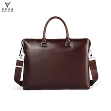 名匠公文包男士欧美复古电脑包大容量牛皮手提包男商务办公包