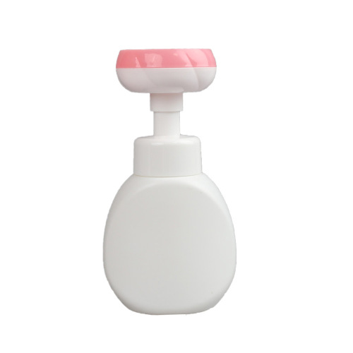 Baby Hand Soap Bottle 300ml Flower Foam Hand Soap Empty Bottle Push Type PE Plastic Baby Hand Soap Bottle