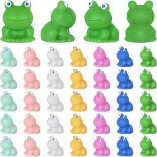 50 Pcs Mini Frogs Garden Decor Mini Frog Resin Ornaments Garden Decoration Ornaments