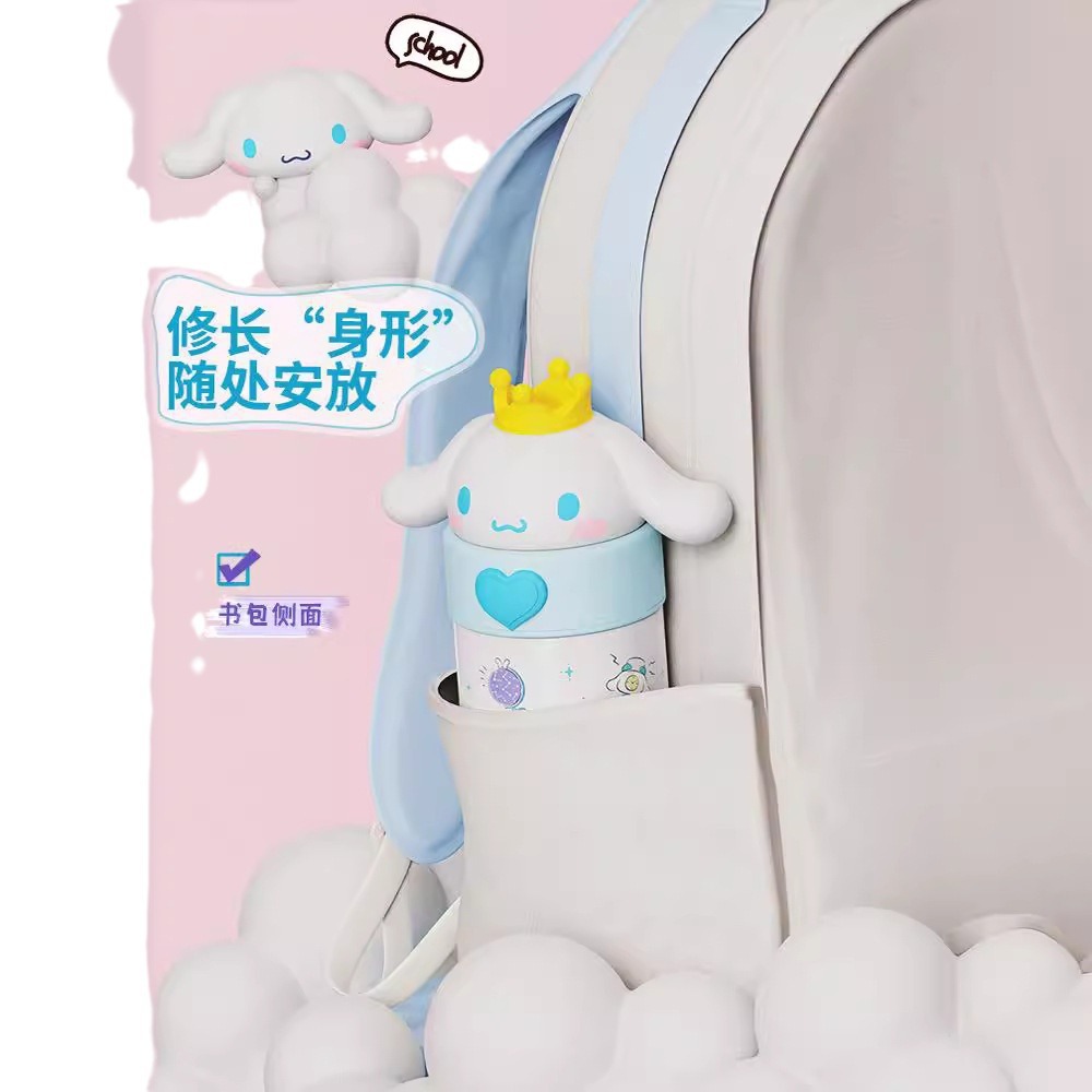 Sanrio coolomi yugui perro ventosa chica lindo estudiante grado alimenticio de acero inoxidable 316 los niños taza agua