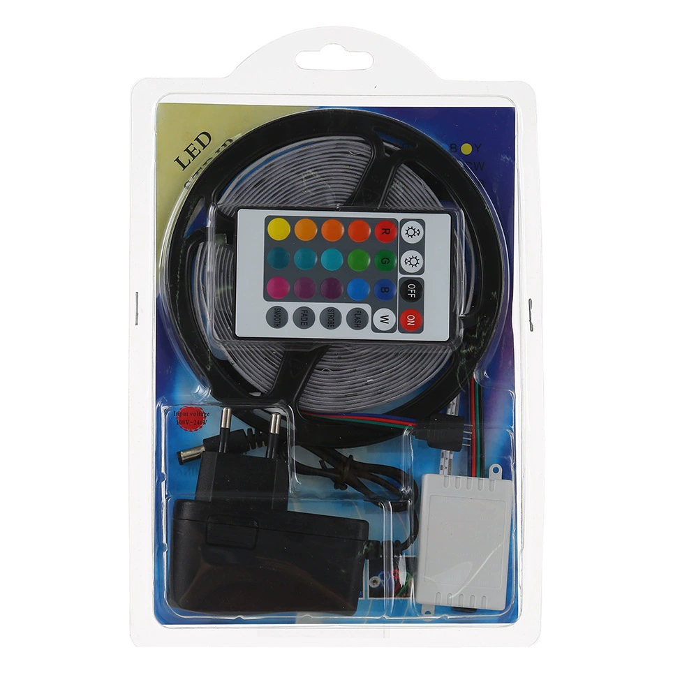 Светодиодная лента 2835RGB5050 с Bluetooth-пультом дистанционного управления, умная светодиодная лента, комплект для наружного использования, водонепроницаемая, для создания атмосферы в дворе, декоративное освещение