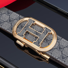 英皇保羅皮帶男士真皮皮帶男時尚牛皮腰帶男士自動扣潮流皮帶批發