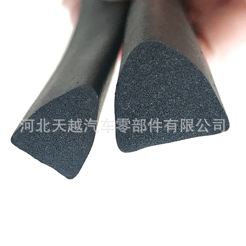 三角形实心发泡密封条三元乙丙电箱填缝密封条发泡异型条