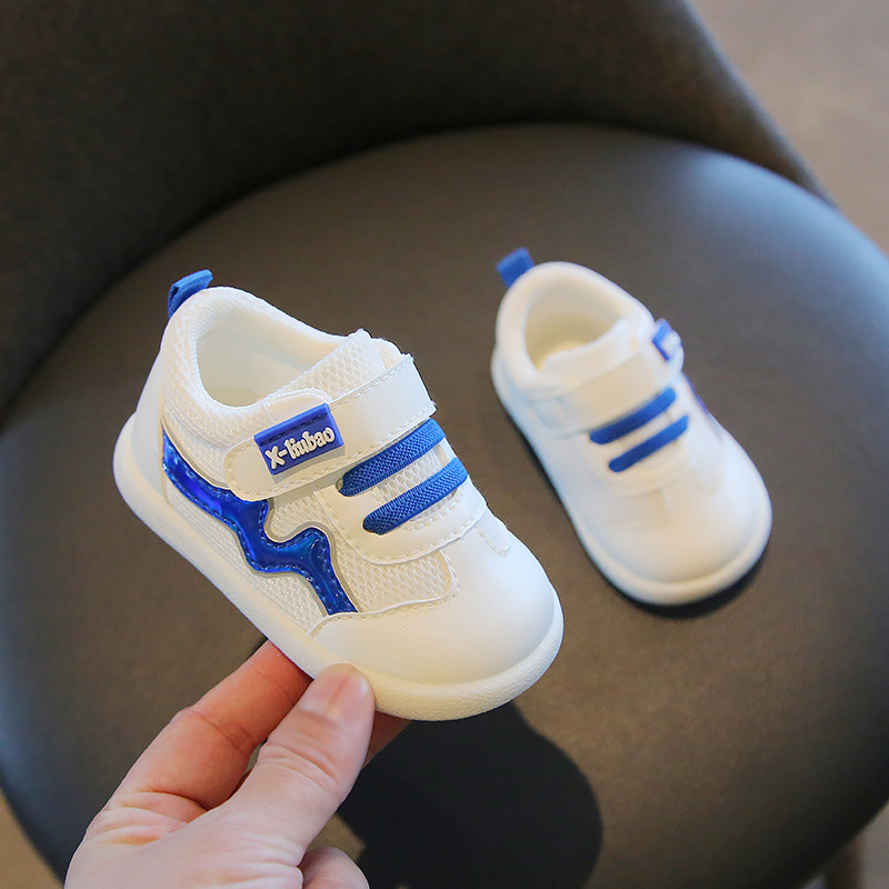 Zapatos para niños pequeños zapatos para bebés primavera y otoño 0-1-2 años de edad bebé de fondo suave transpirable niñas otoño zapatos blancos para niños