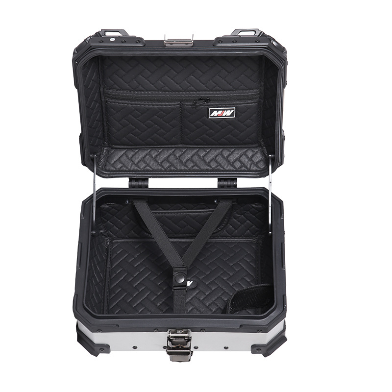 28L scooter aluminio caja trasera desmontaje rápido anti-colisión general caja trasera de almacenamiento de automóviles eléctricos