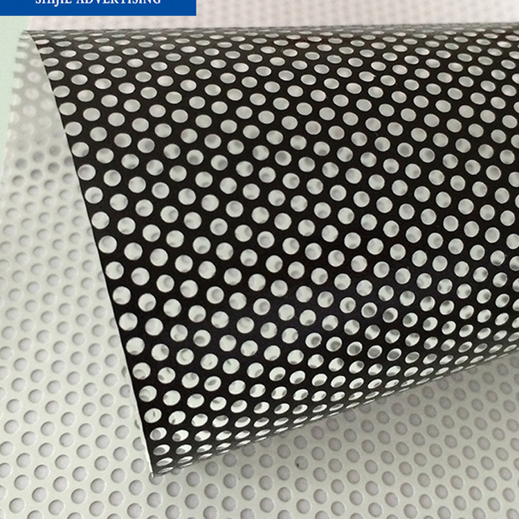 单透贴公交车地铁玻璃广告打印喷绘材料车身贴单孔透门窗广告海报