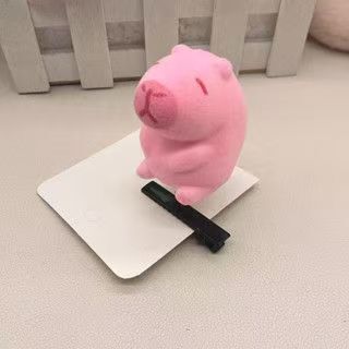 跨境爆款卡皮巴拉发夹立体弹簧卖萌头饰儿童卡通植绒配饰边夹批发|undefined