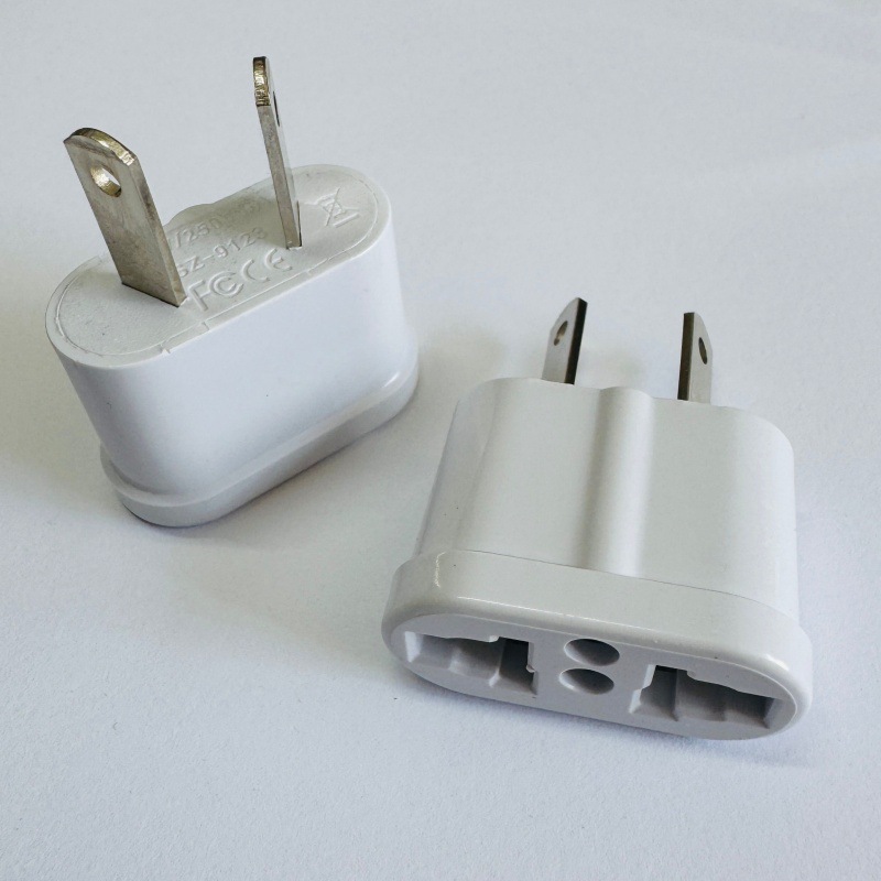Pequeño estándar europeo transfronterizo, estándar de EE. UU., Conector de conversión estándar de Australia, adaptador de viaje redondo a plano, convertidor de toma de corriente de dos orificios image 4
