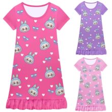 �¿�Ůͯ˯��ȹ cosplay������LABUBU ��ͯ��Ҷ������ȹ  82535