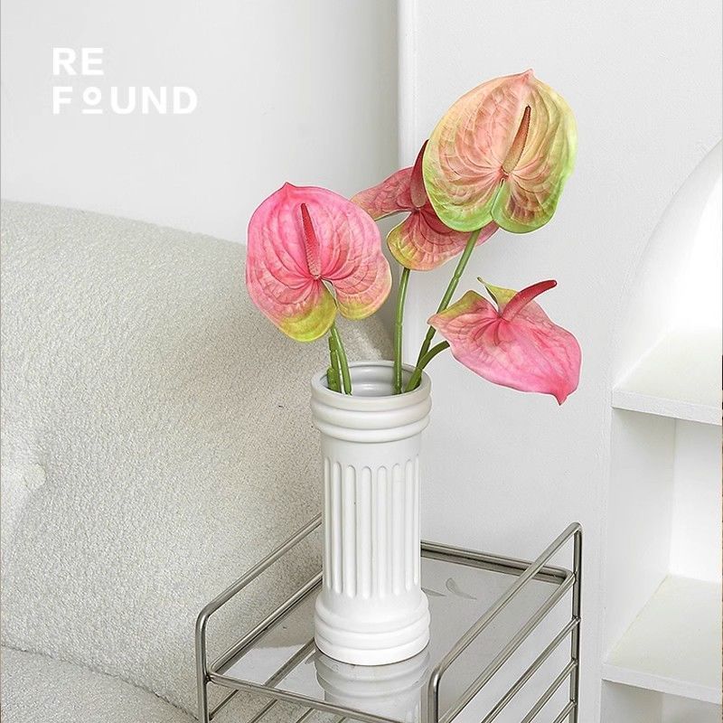 Impresión 3D flor de simulación de palma roja simple flor de grúa de fuego casera de bodas floreal decoración floral al por mayor