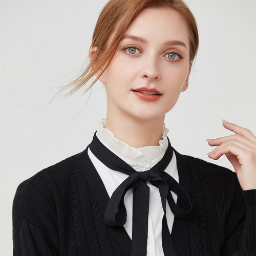 Cross-border fake collar accessories cotton tie petal temperament white collar high-quality versatile manufacturer wholesale lace collar