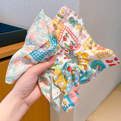 子供の方巾の大腸の髪輪の甘い女の子は団子の髪のひもを刺して赤ちゃんの旅行の頭の花のひもの皮の筋を飾ります。