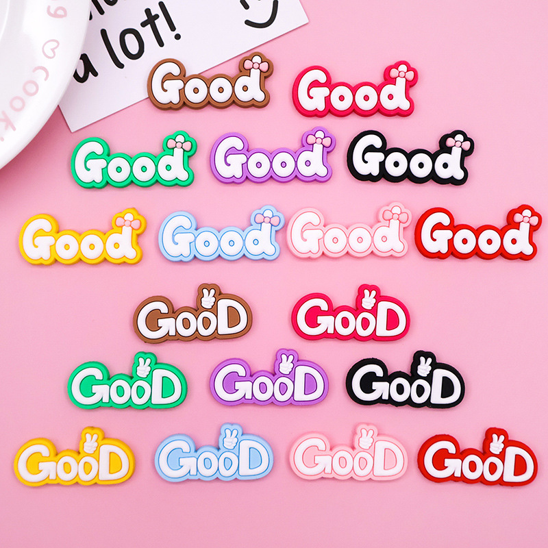Colorful English Letters Good Soft Rubber DIY Accessories Phone Case Tablet Cover Water Cup Clogs Decoration Stickers Colorful English Letters Good Soft Rubber DIY Accessories Phone Case Tablet Cover Water Cup Clogs Decoration Stickers