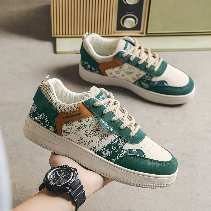 Осень 2022 г., новая Корейская Модная студенческая дышащая повседневная обувь с низким верхом, универсальная спортивная мужская обувь на плоской подошве