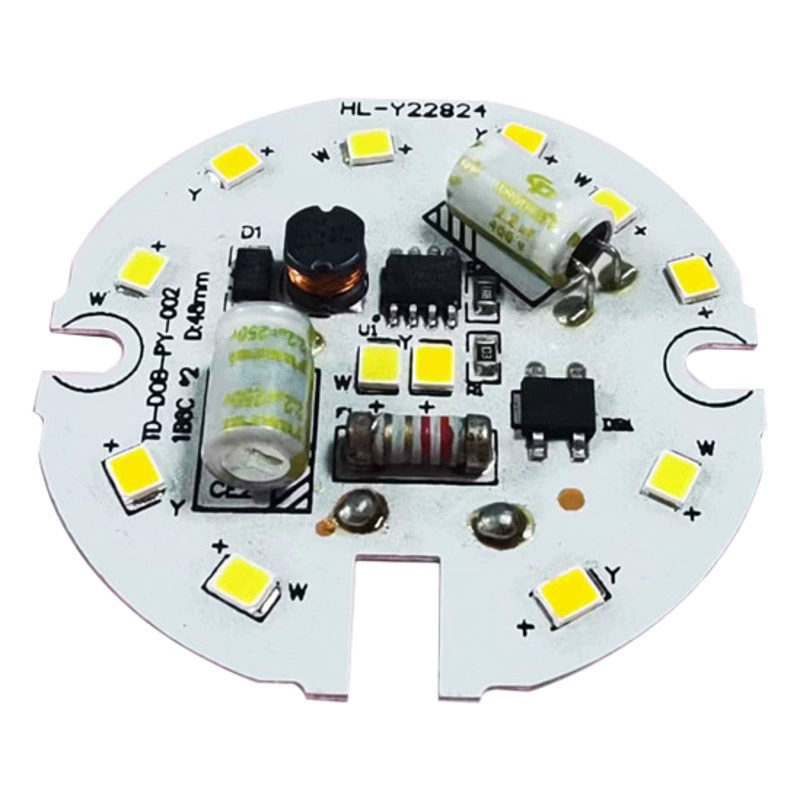 220 В высоковольтный мерцающий 5-20 Вт даунлайт источник света плата без привода высоковольтный светодиодный световой щит встроенный источник света DOB