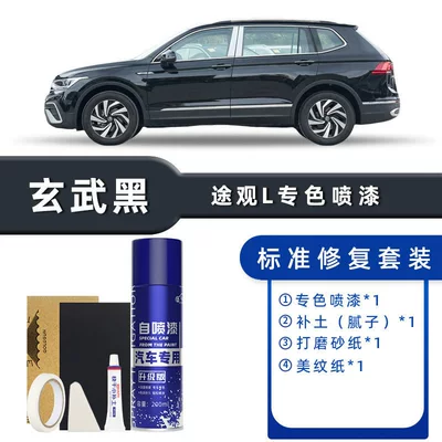 Volkswagen Tiguan L Self-Painting Aurora Avtomobil boya qələmləri - color-classification-basalt-black-standard-repair-send-soil-simple-tools