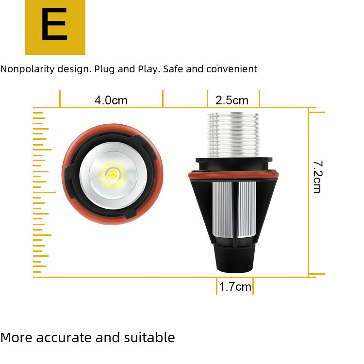 BMW 천사 눈 5W E39 E60 천사 눈 안개 램프 BMW LED 헤드라이트 일광 스트립 디코딩
