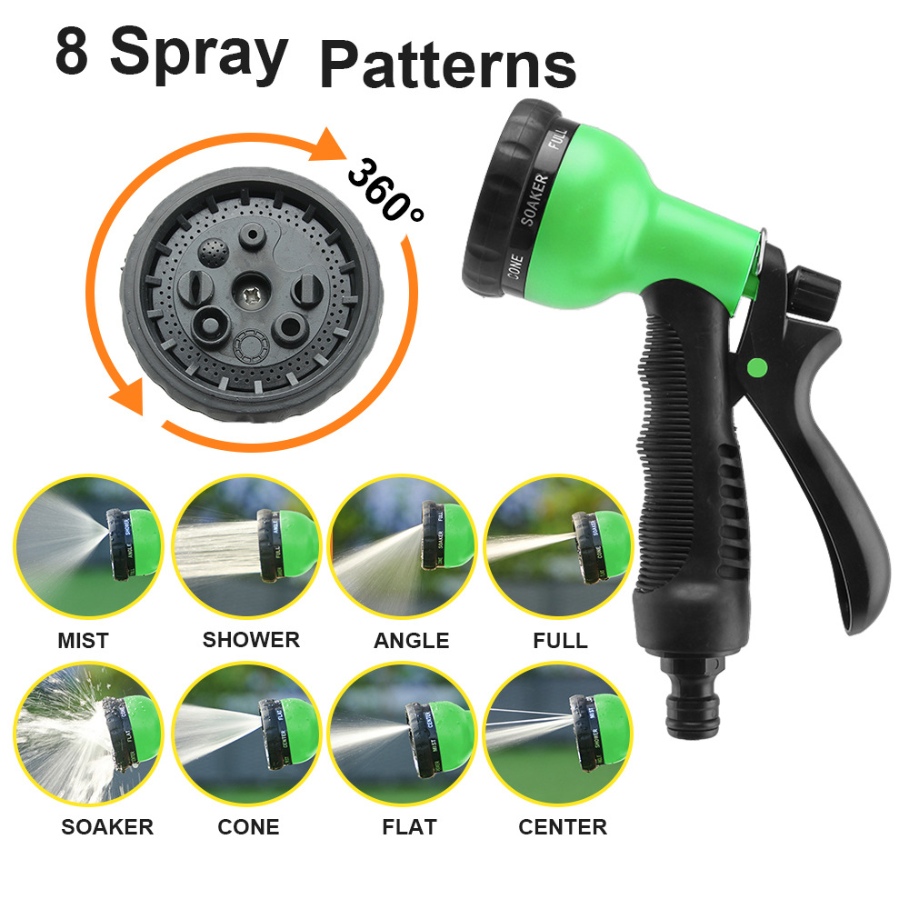 Magischer flexibler Schlauch für Autowäsche und Gartenbewässerung, Hochdruck-Teleskop-Wasserpistole, automatischer Rasensprenger für die Landschaftsgestaltung_voghion.com