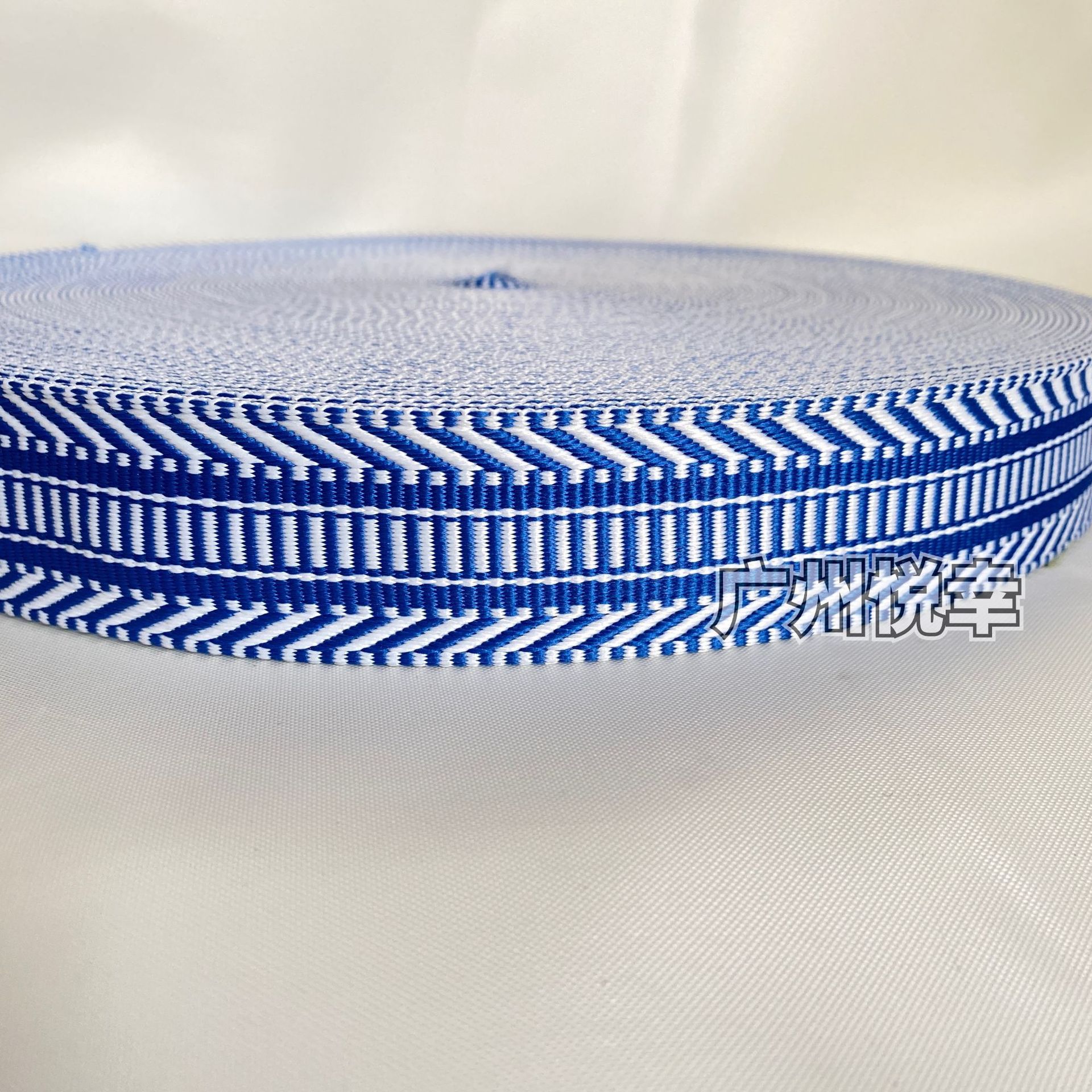 Suministro directo de fábrica bohemio contraste color poliéster jacquard cinta correa de hombro cinturón de libro bolsa cinturón Tejido estilo étnico