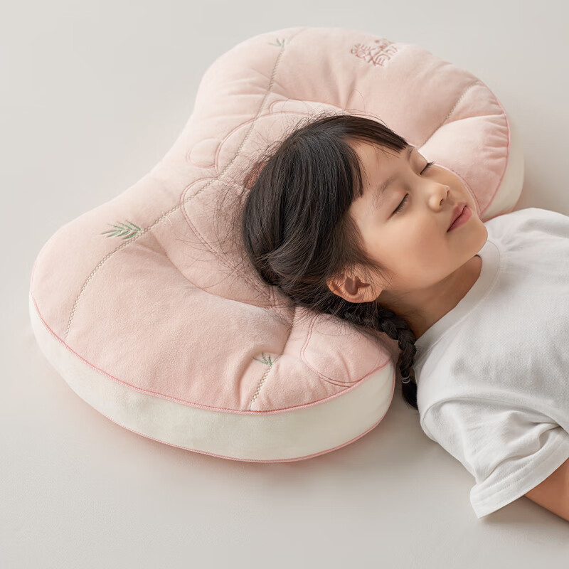 Almohada Núcleo de almohada Protección para el cuello para bebés de 6 a 12 años, un par de ropa en casa, profundidad de sueño, dormitorio de estudiantes, cabeza entera individual