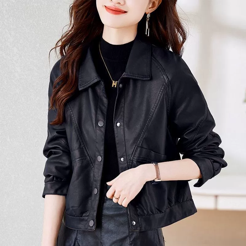 Short autumn jacket for leisure, high-quality style