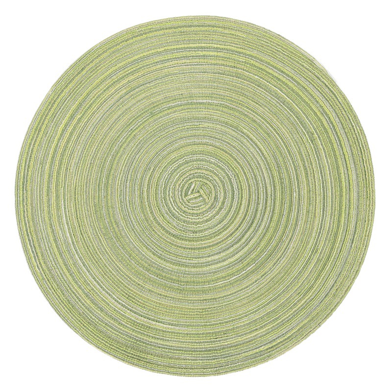 Suministro exclusivo transfronterizo de manteles individuales redondos de gasa de algodón antideslizantes, estilo europeo, aislantes, para el hogar, posavasos, manteles para frutas, manteles y manteles para cuencos.