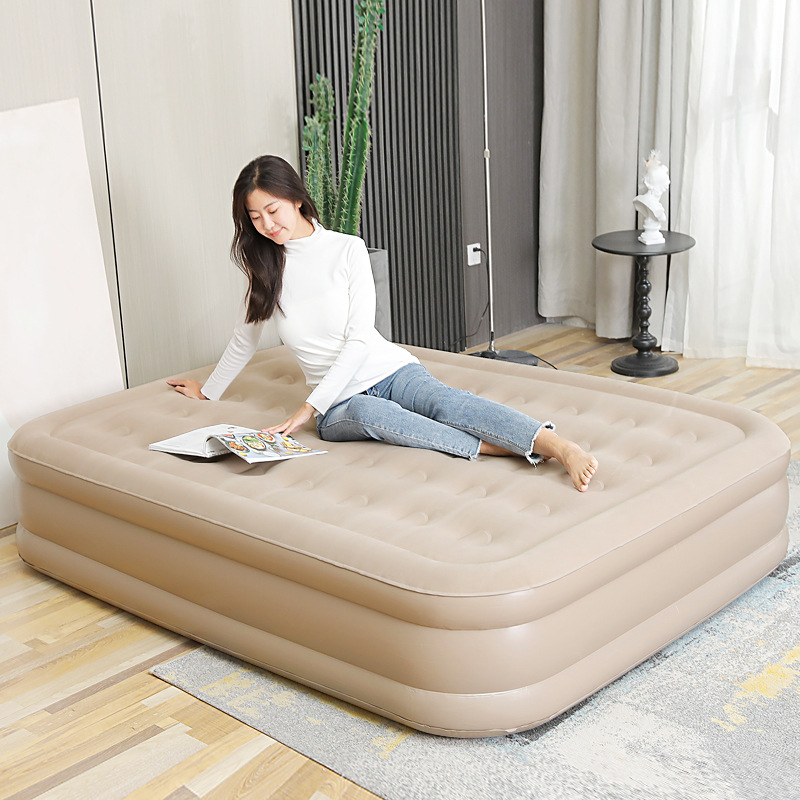 Cama Inflable Tipo Tienda de Campaña Plegable y Elevable con Bomba Integrada, Colchón Inflable para Acampar, Colchón de Aire para Acampar con Bomba de Alto Rendimiento Integrada