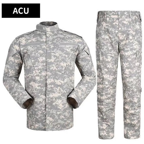 Trajes de camuflaje negros transfronterizos para hombres al aire libre tácticos trajes de entrenamiento resistentes al desgaste herramientas primavera y otoño fabricantes al por mayor