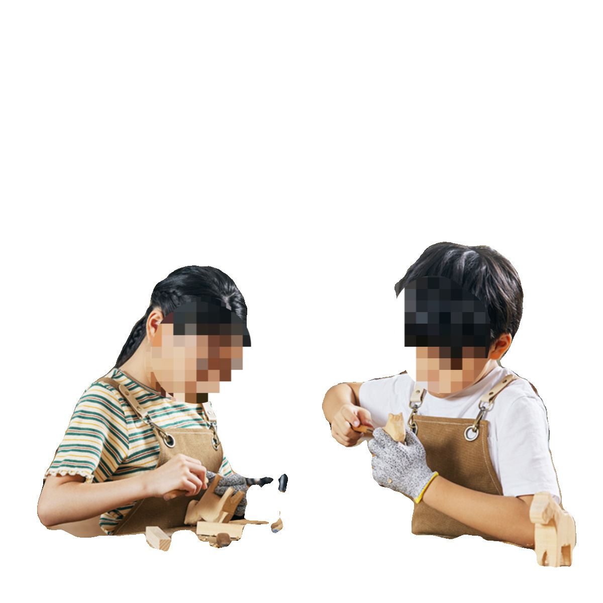 어린이 목공 작업장 도구 세트 유치원 DIY 수제 장난감 소재 가방 목수 교육 예술 영역